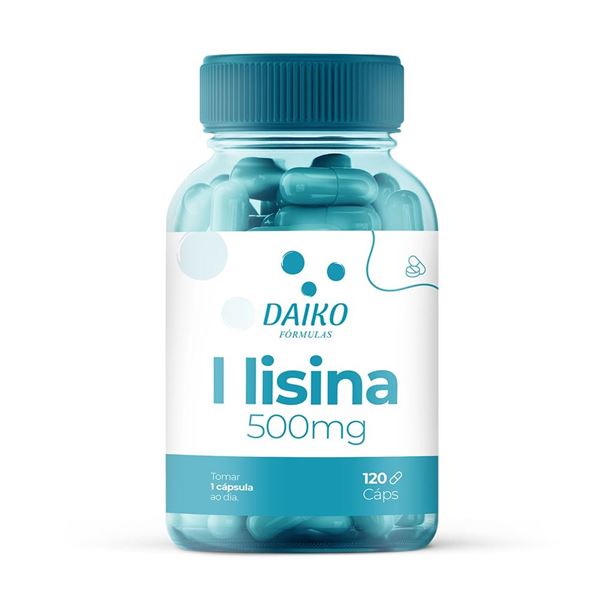 L Lisina 500mg 120 Cápsulas
